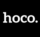 Minimalist logo with 'hoco.' text
