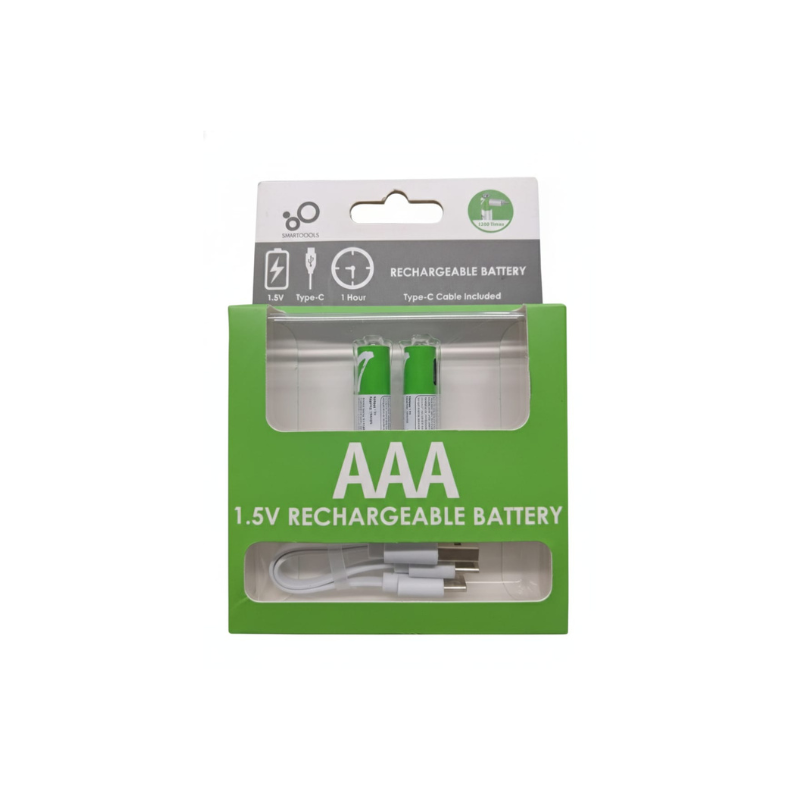 Smartoools AAA 1.5V Type-C Rechargeable Batteries