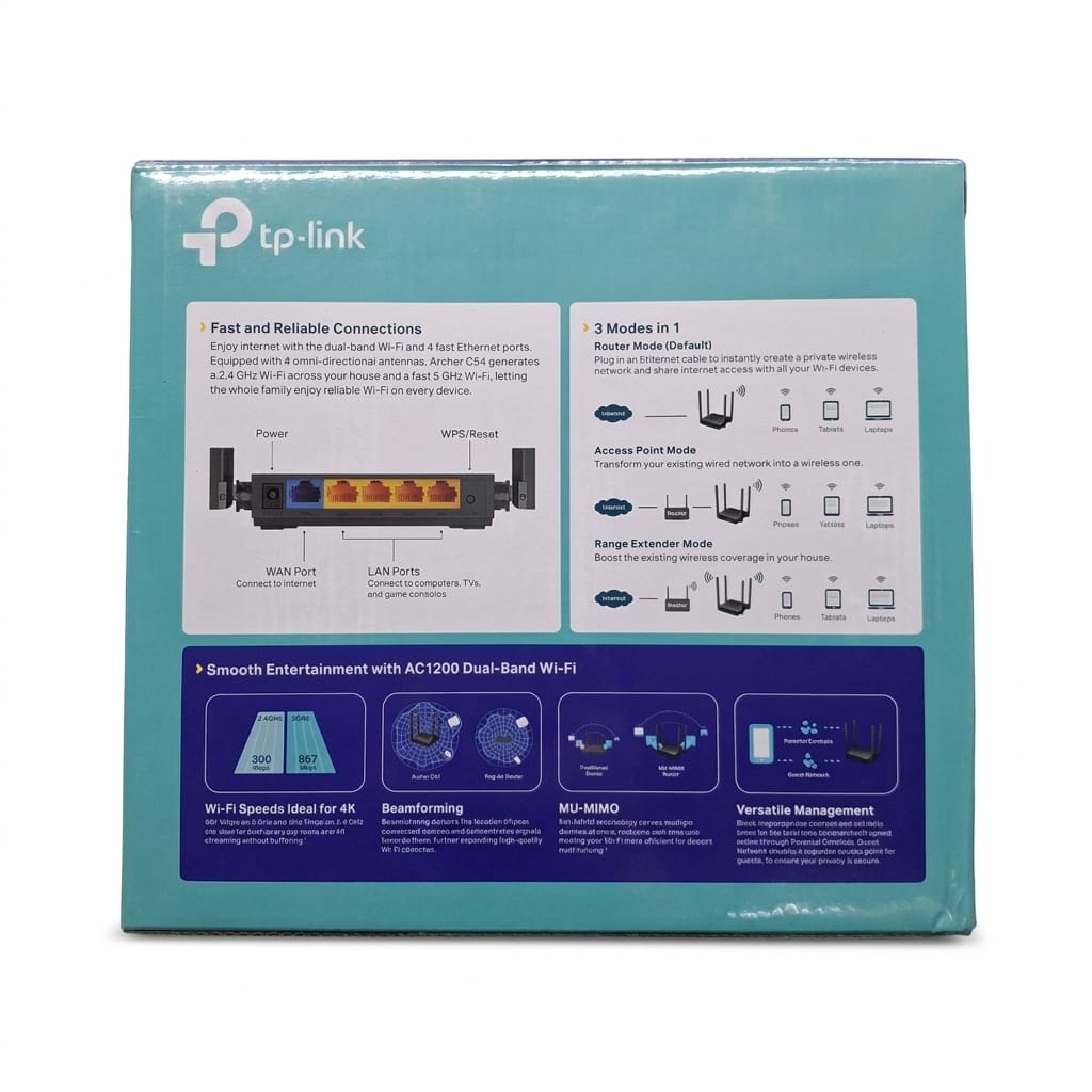 TP-Link Archer C54 AC1200 Dual Band Wi-Fi Router
