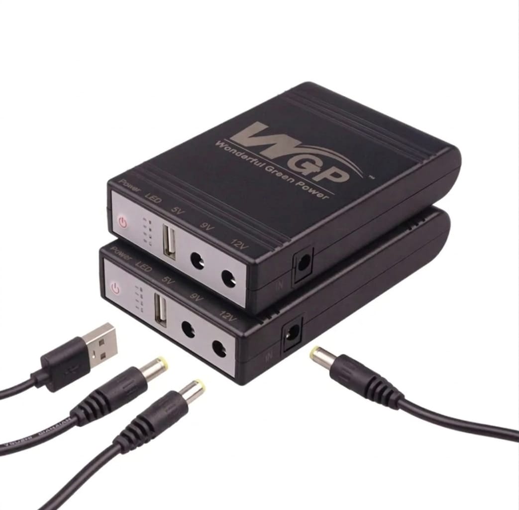 WGP Mini UPS 10400 mAh for Router, Onu, CC Camera 5, 9, 12 Volt Output