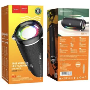 Hoco HC2 True Wireless Speaker retail box packaging with product details